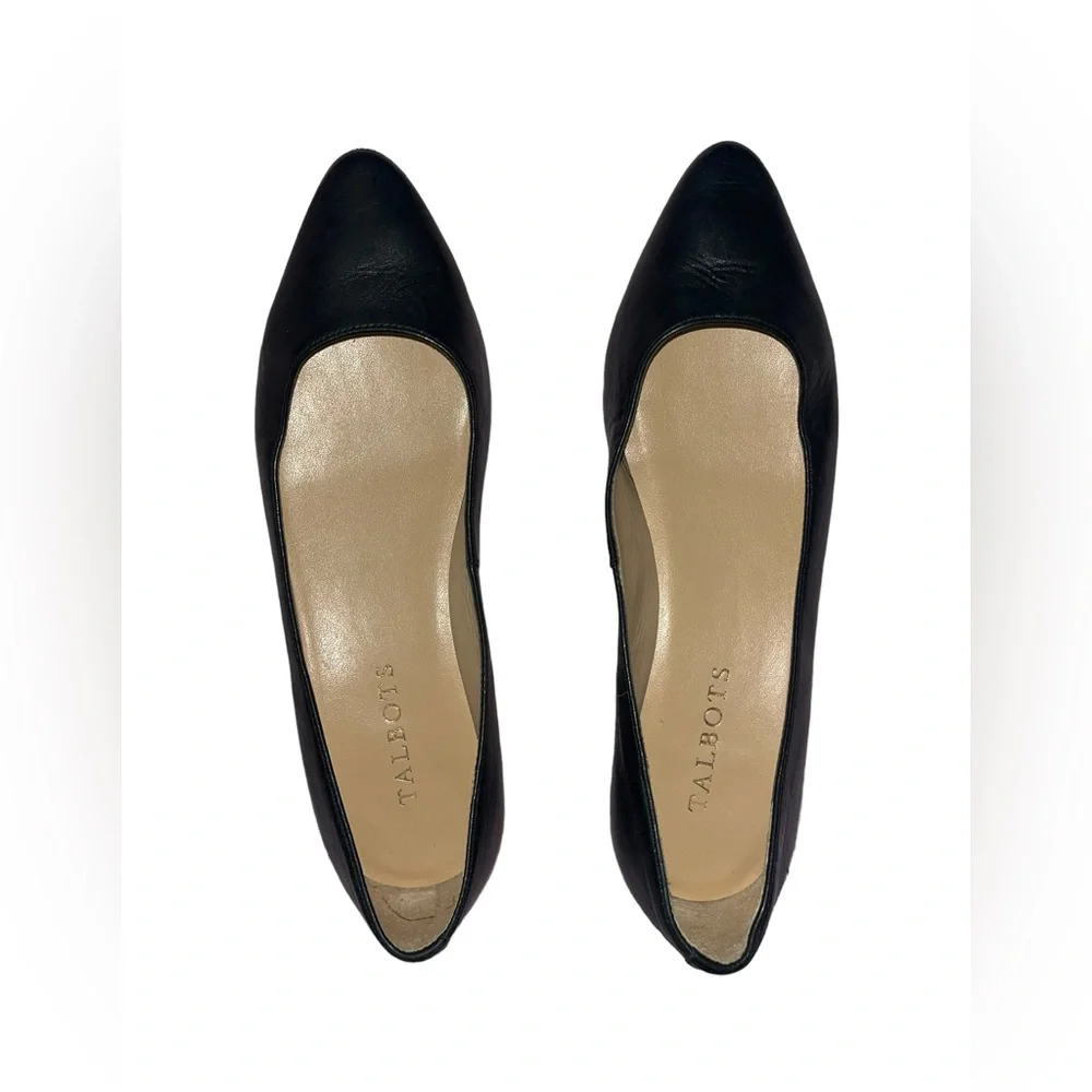 Talbots Black Flats Ballet Shoes Size 7M - Picture 2 of 6